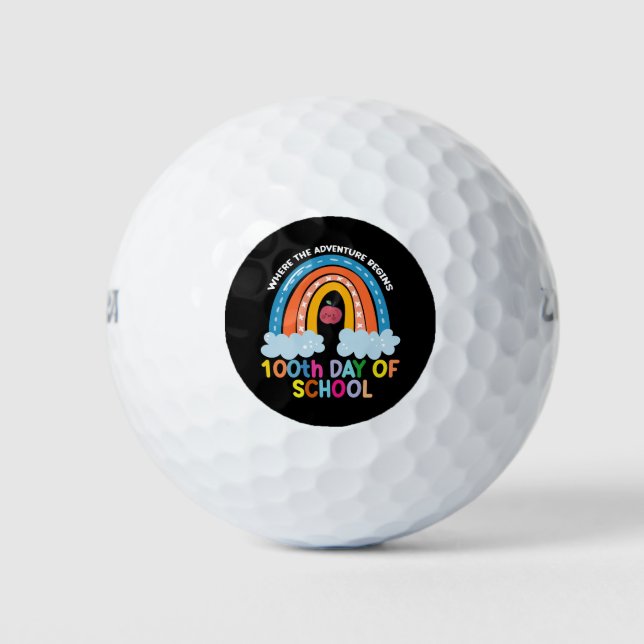 Pelotas De Golf Donde la aventura empieza 100 días más inteligente (Anverso)