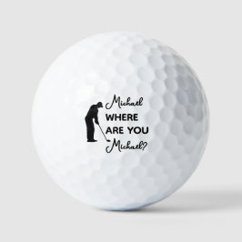 Pelotas De Golf Dónde se pierde el nombre personalizado