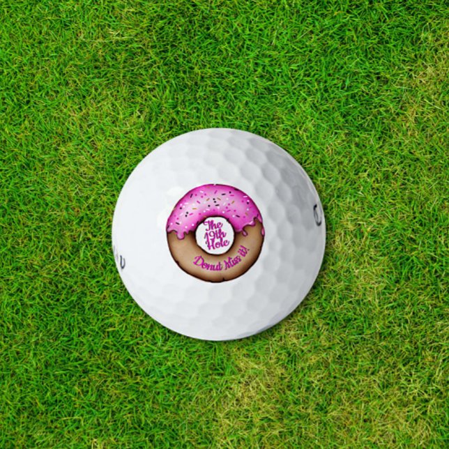 Pelotas De Golf Donut rosado con rociadores divertidos bollos de g (Subido por el creador)