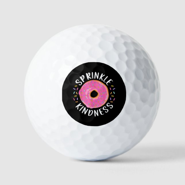 Pelotas De Golf Donut Sprinkle Kindness Chicas graciosas (Anverso)