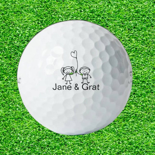 Pelotas De Golf Doodle Daughter & Son Golf Gift (Tee off with creativity: Gifts that swing!)