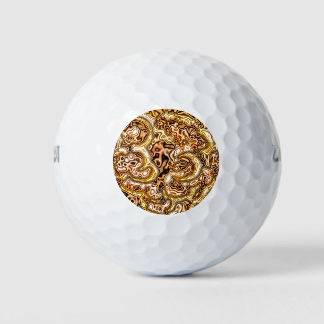 PELOTAS DE GOLF DORADO (Anverso)