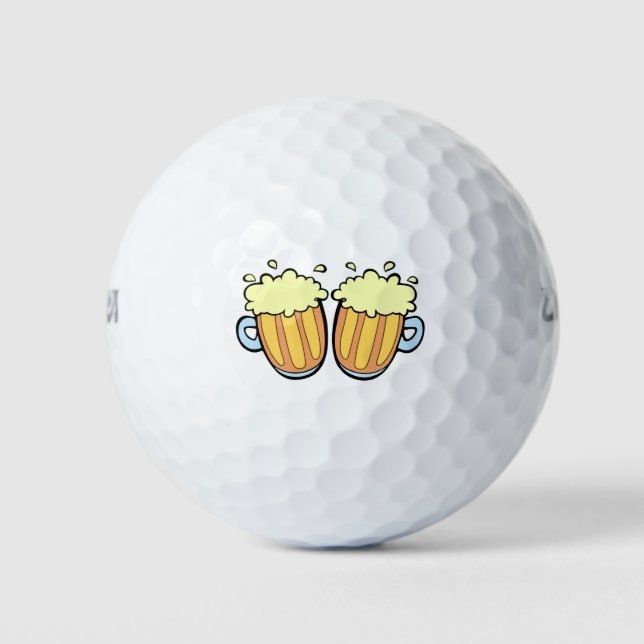 Pelotas De Golf Dos cervezas (Anverso)