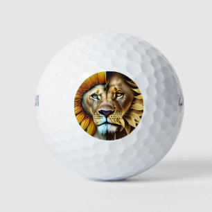 Pelotas De Golf Dos lados del tríptico del amor