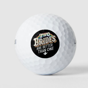 Pelotas De Golf Dos novias son mejores que una Boda lesbiana