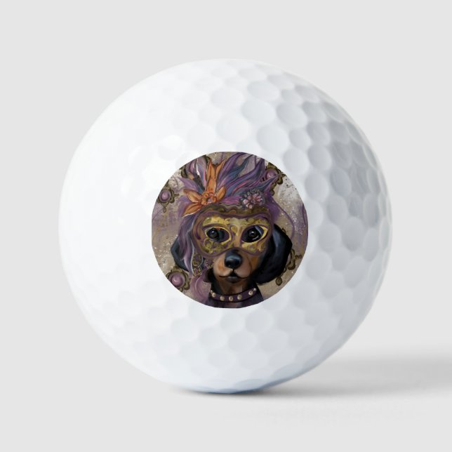 PELOTAS DE GOLF DOXIE DE MÁSCARA  ARTE      (Anverso)