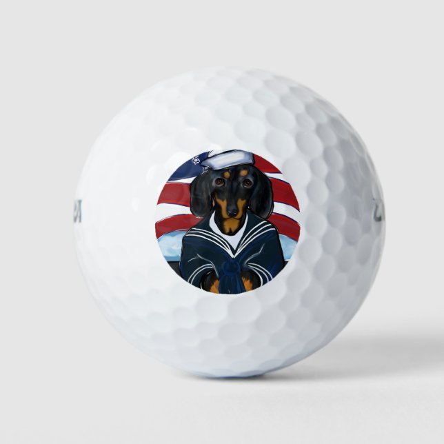 Pelotas De Golf Doxie Marinero (Anverso)