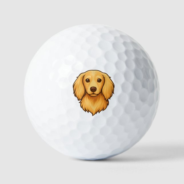 Pelotas de Golf Doxie Pelilargas (Anverso)