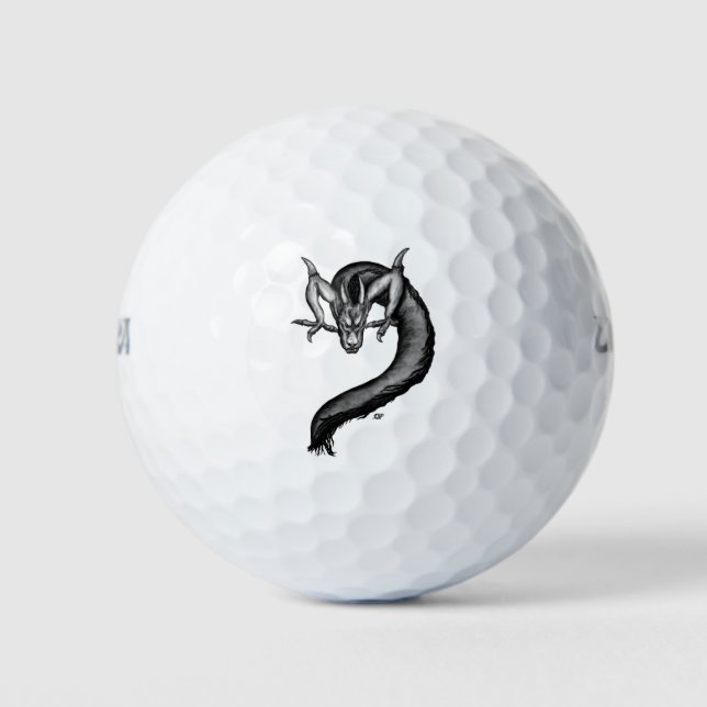 Pelotas De Golf Dragón al estilo del tatuaje (Anverso)
