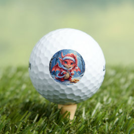 Pelotas De Golf Dragón de Navidad, demasiado lindo para arrestar,