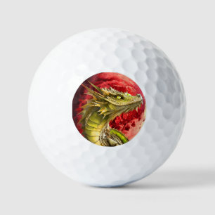 Pelotas De Golf Dragón en la luna sangrienta