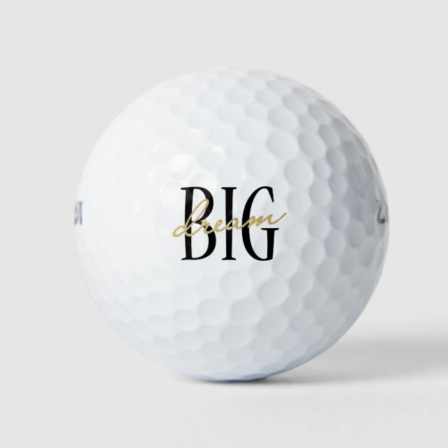 Pelotas De Golf Dream Big Golf Ball Regalo del Día del Padre para  (Anverso)