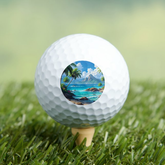 Pelotas De Golf Dream On, Tropical Paradise, (Camiseta in situ)