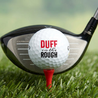 Pelotas De Golf Duff divertido y poético en el rough