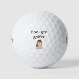 Pelotas De Golf Dulce y adorable fantasma rojo de Halloween 