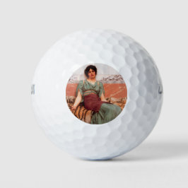 Pelotas De Golf Dulces sueños (bella mujer romana en piel de tigre