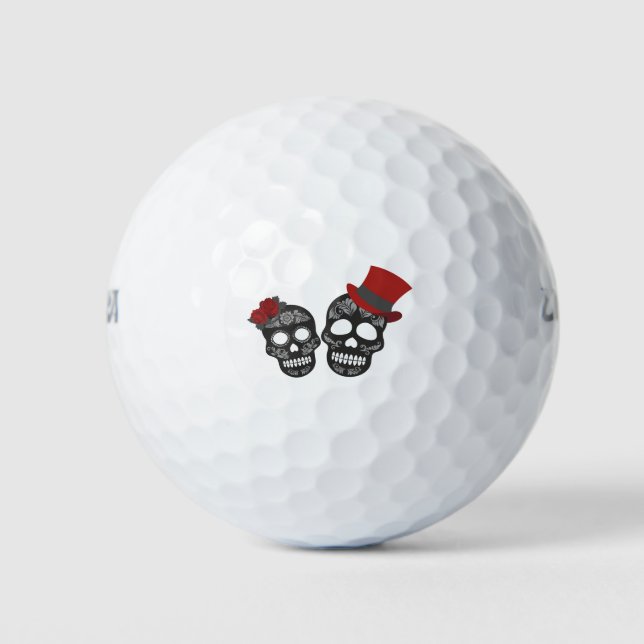Pelotas De Golf Dúo Cráneo Negro Thunder_Cove (Anverso)