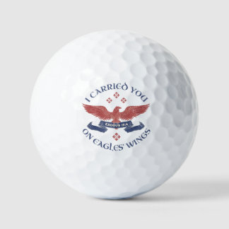 Pelotas De Golf Eagle's Wings Scripture Exodus 19:4 Red/Blue