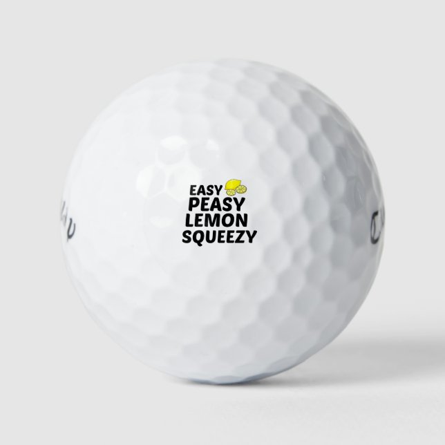 PELOTAS DE GOLF EASY PEASY LEMON SQUEEZY (Anverso)