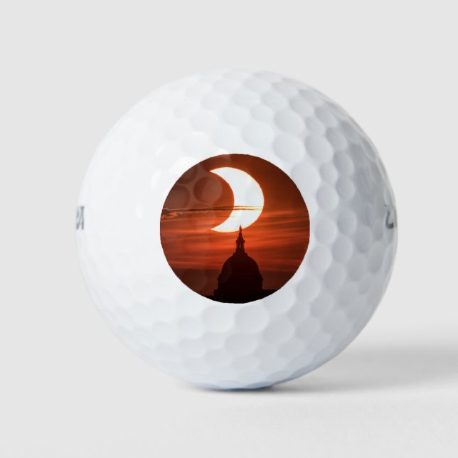 Pelotas De Golf Eclipse solar 2021 (Anverso)