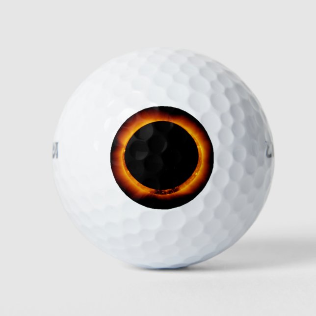 Pelotas De Golf Eclipse solar casi total (Anverso)