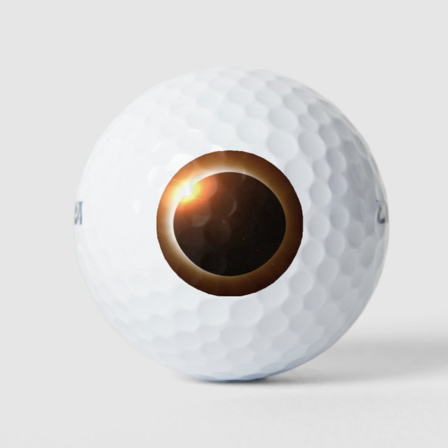 Pelotas De Golf Eclipse solar total (Anverso)