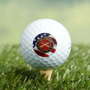 Pelotas De Golf Edición Especial Insignia de la Rama de Artillería
