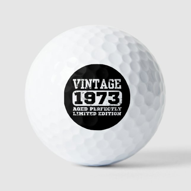 Pelotas De Golf Edición Limitada 1973 52º cumpleaños (Anverso)