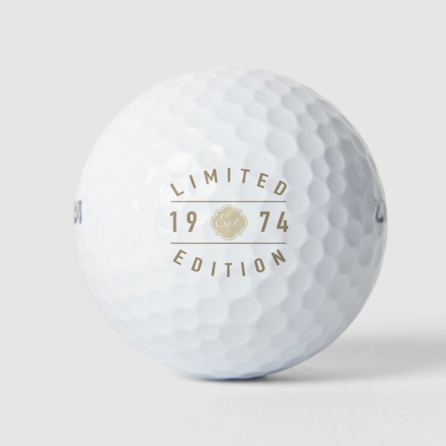 Pelotas De Golf Edición Limitada 1974 50º cumpleaños