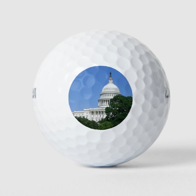 Pelotas De Golf Edificio del Capitolio en Washington DC (Anverso)