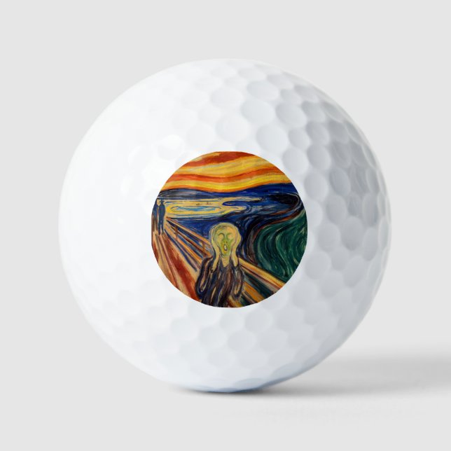 Pelotas De Golf Edvard Munch - El Grito 1910 (Anverso)
