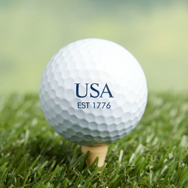 Pelotas De Golf EE. UU. Moderno Establecido en 1776 (Camiseta in situ)