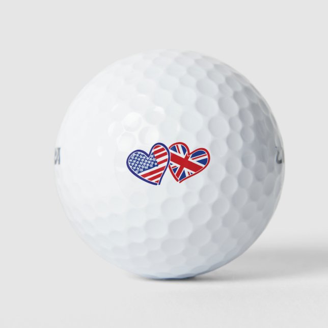 Pelotas De Golf EE.UU.—Reino Unido-Amor (Anverso)