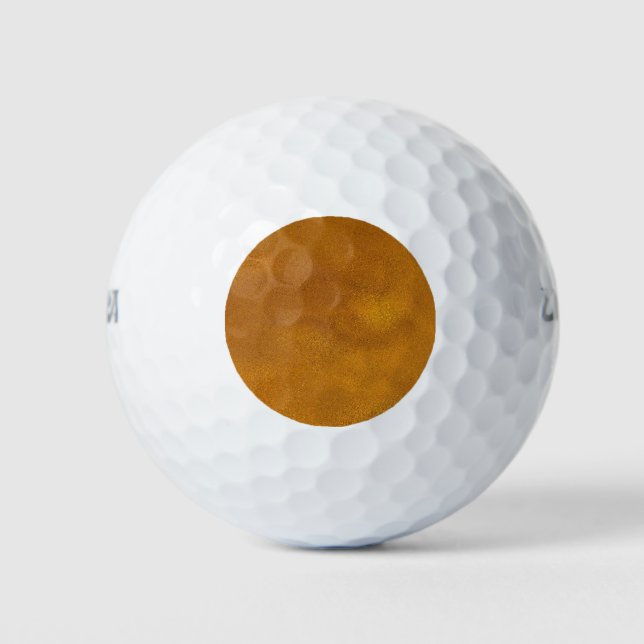 Pelotas De Golf Efecto dorado (Anverso)