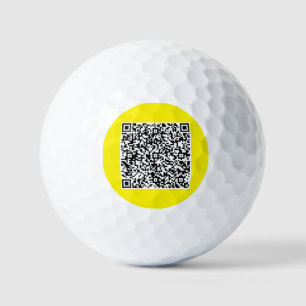 Pelotas De Golf Ejemplo de la exploración de código QR Estampillas