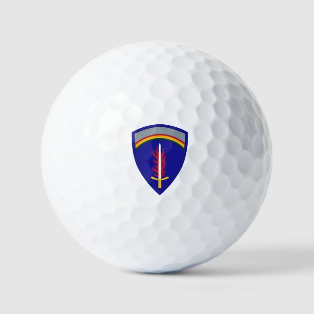 Pelotas De Golf Ejército Europa USAREUR Insignia (Anverso)