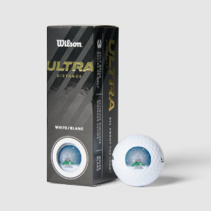 Pelotas De Golf El adorable personaje de muñeco de nieve de Navida