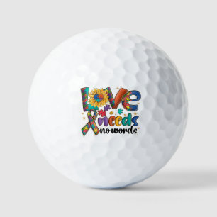 Pelotas De Golf El amor no necesita palabras - Conciencia del auti