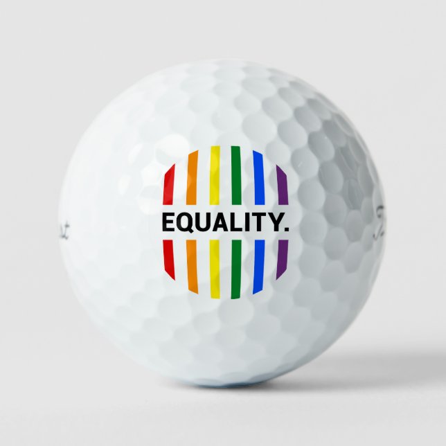 Pelotas De Golf El arcoiris del orgullo igualitario (Anverso)