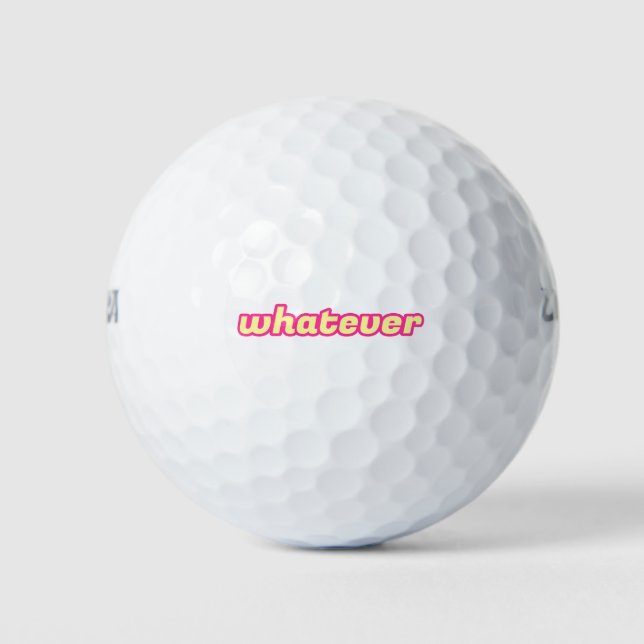 Pelotas De Golf El arte de "lo que sea" (Anverso)