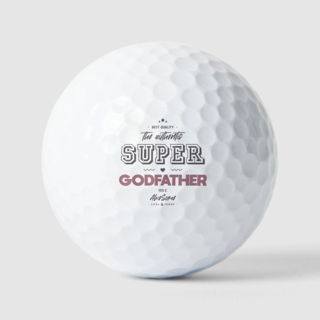 Pelotas De Golf El auténtico superpadrino (Anverso)