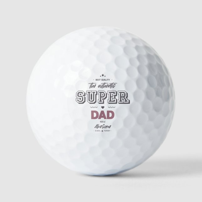 Pelotas De Golf El auténtico superpapá (Anverso)