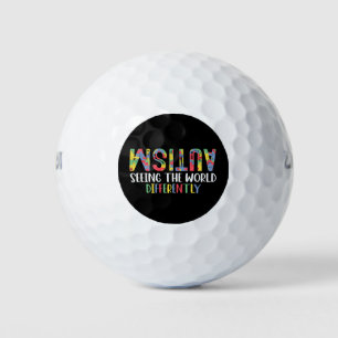 Pelotas De Golf El autismo ve el mundo de manera diferente como un