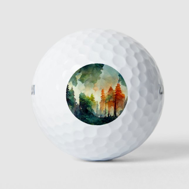 Pelotas De Golf El bosque (naturaleza) (Anverso)