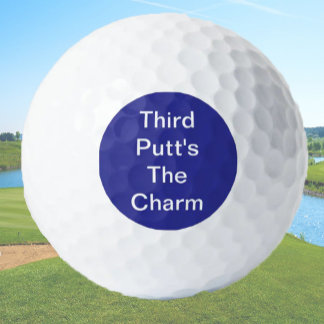 Pelotas De Golf El Chiste de Regalo de Golf Funny Third Putt's The