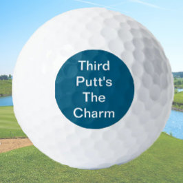 Pelotas De Golf El Chiste de Regalo de Golf Funny Third Putt's The