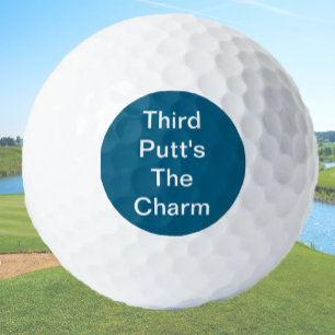 Pelotas De Golf El Chiste de Regalo de Golf Funny Third Putt's The