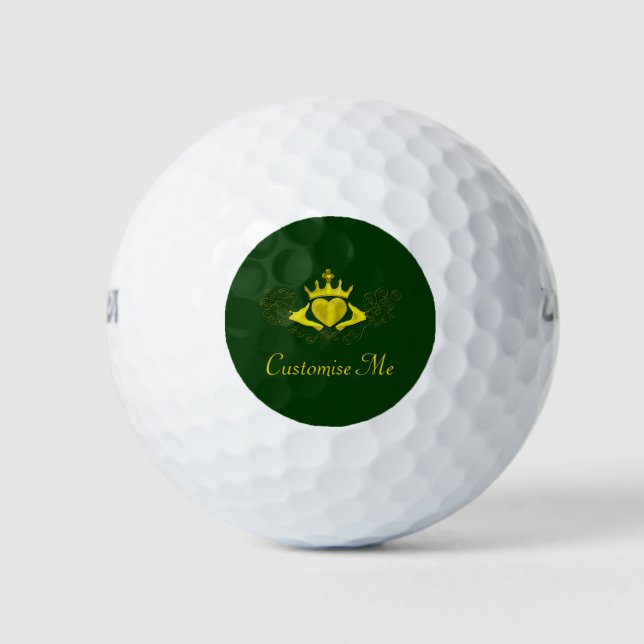 Pelotas De Golf El Claddagh (Oro) (Anverso)