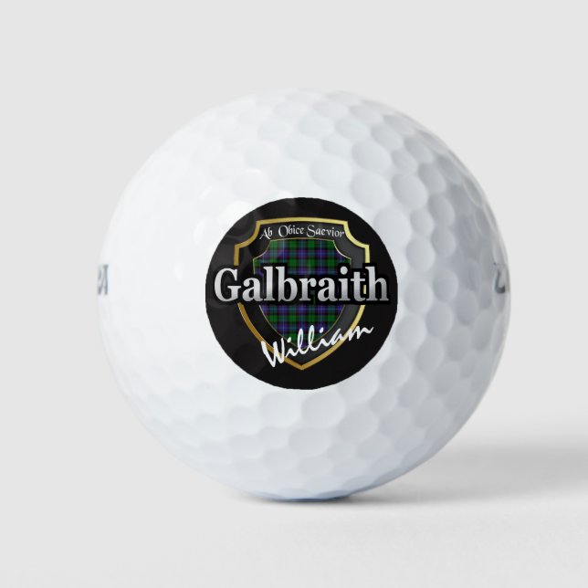 Pelotas De Golf El clan escocés Galbraith personaliza tu nombre (Anverso)