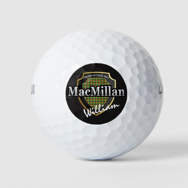 Pelotas De Golf El clan escocés MacMillan personaliza tu nombre (Anverso)